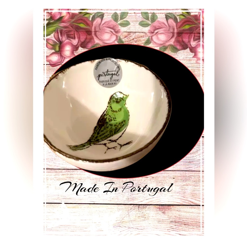 Vintage Bird Bowl Value Ceramic SA Made In Portugal